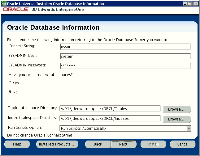 Surrounding text describes ppack_oracle_db_info_noasm.gif.