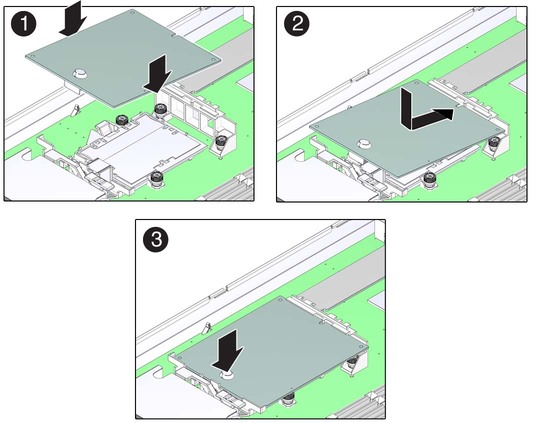 image:Figure shows installation of a REM card.