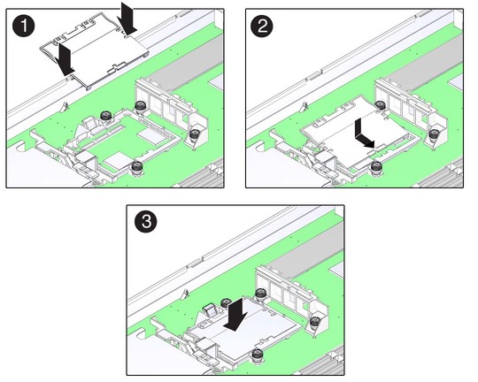 image:Figure shows how to install the SP card.