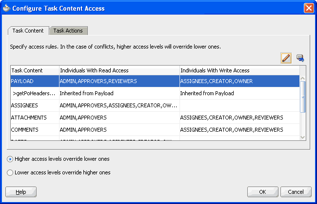 Configure Task Content Access Dialog (1)