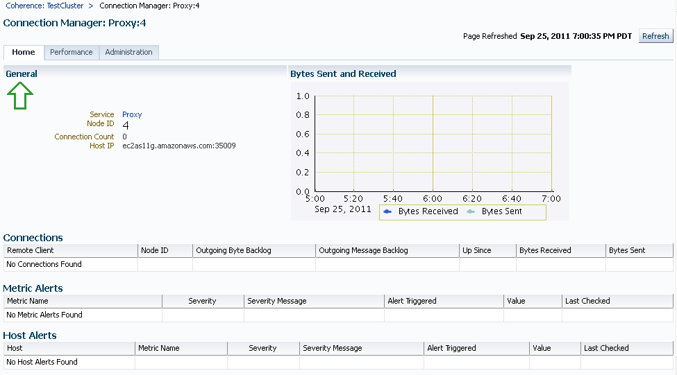 Connection Manager Home Page