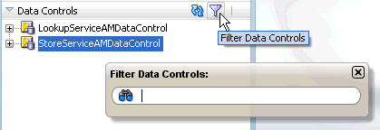 Enter filter string to show only certain objects