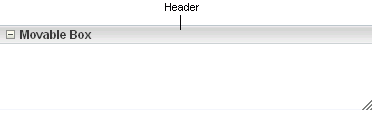 Header on a Task Flow