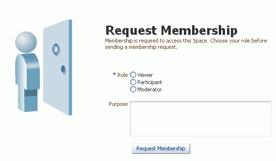 Requesting Space Membership