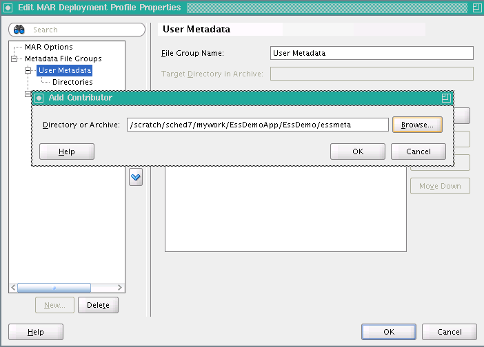 Adding User Metadata to MAR Profile