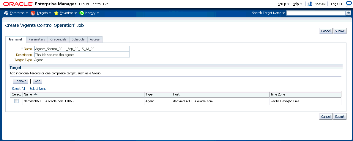Graphic shows the job creation wizard for multi-agent control operations.