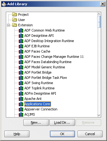 Add the Applications Core library to the project.