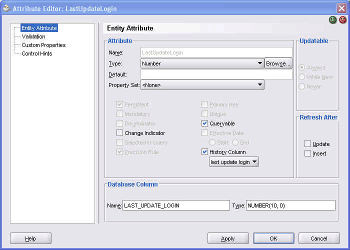 Timestamp (java.sql.Timestamp)