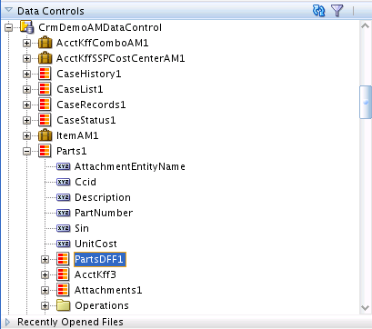 Flexfield view object nested under the master view object