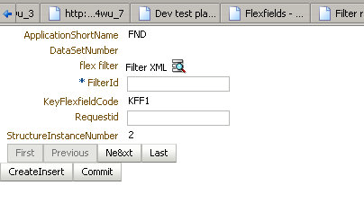 Form-based Report Submission combination filter UI