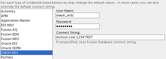 Setting Up the OWSM-MDS Schema
