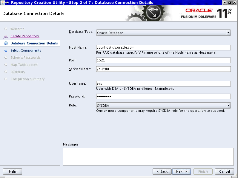 Creating the Database Connection