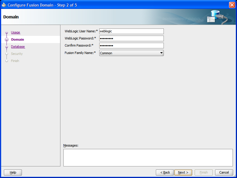 Configure the Domain