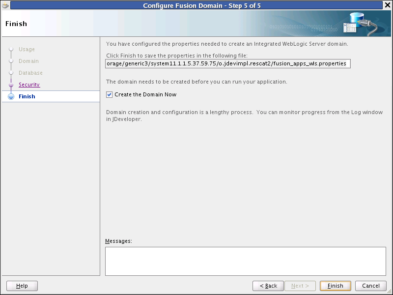 Finishing the Integrated Domain