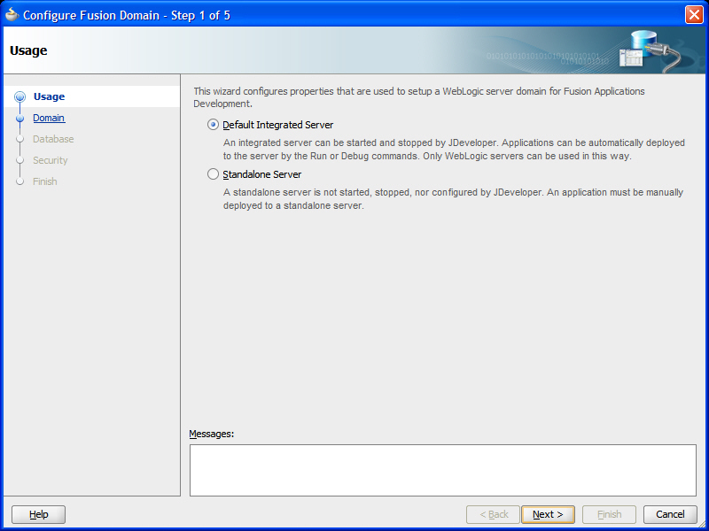 Selecting Domain Usage