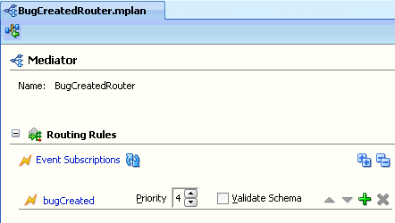 mediator subscribes to an event