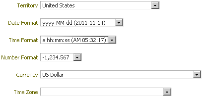 Selecting Date and Time Format in applications Preferences