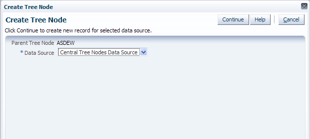 Create Tree Node Page