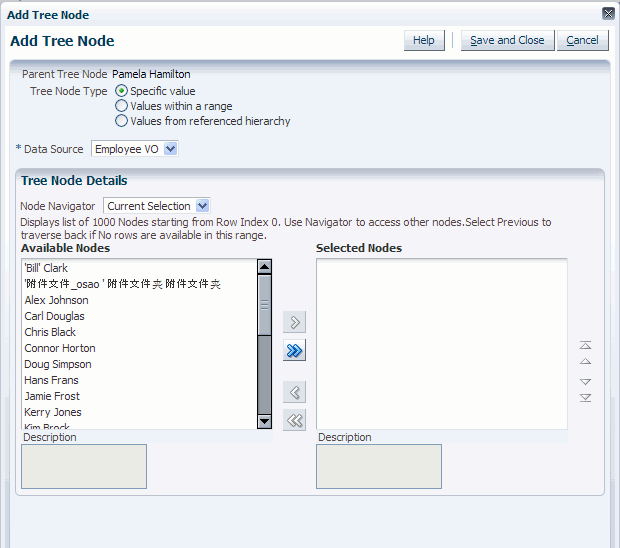 Add Tree Node Window