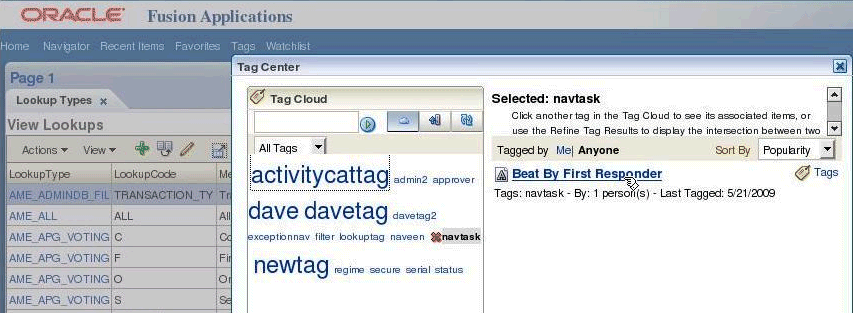 Viewing Tagged Items