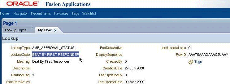 View Object from Service Definition File