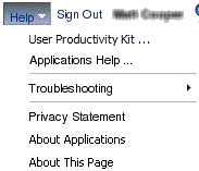 Help Menu