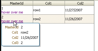 Example of a table-based layout