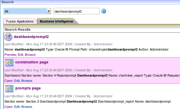 BI Search Results in New Tab