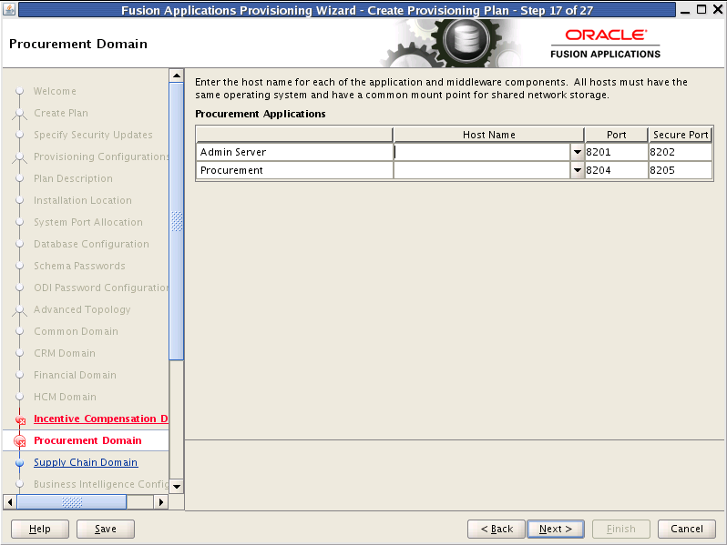 Procurement Domain described in surrounding text.
