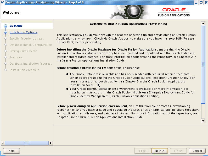 Welcome Screen: Described in surrounding text.
