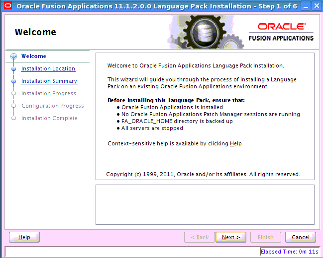 Language Pack Welcome
