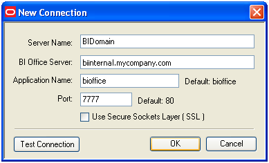 About Oracle BI EE Office Server Page