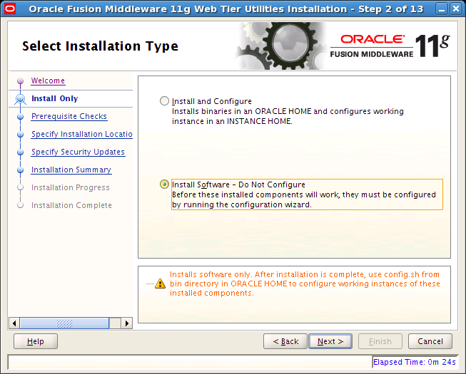 Select Installation Type Window