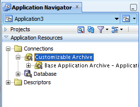Resource pallette connection to ear contents