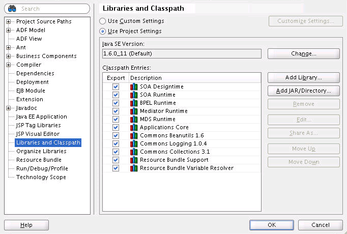 Add Applications Core library