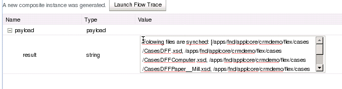 Test output