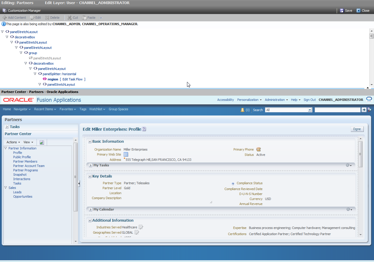 Personalize page by moving or adding