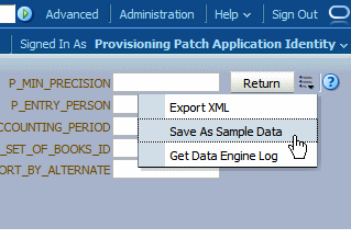 Save sample data command