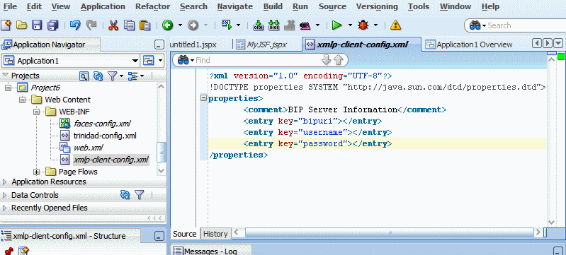 Entering the connection keys