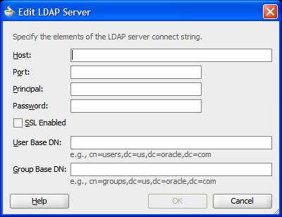 Editing the LDAP Server