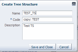 Duplicate Tree Structure Window