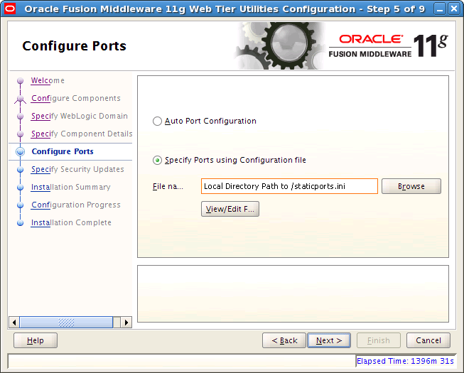 Configure Ports Window (1)