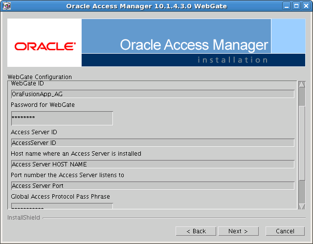 WebGate Configuration (3)