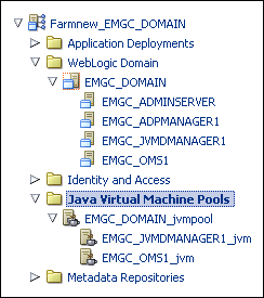 JVMD targets menu