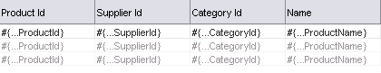 Sample databound UI component