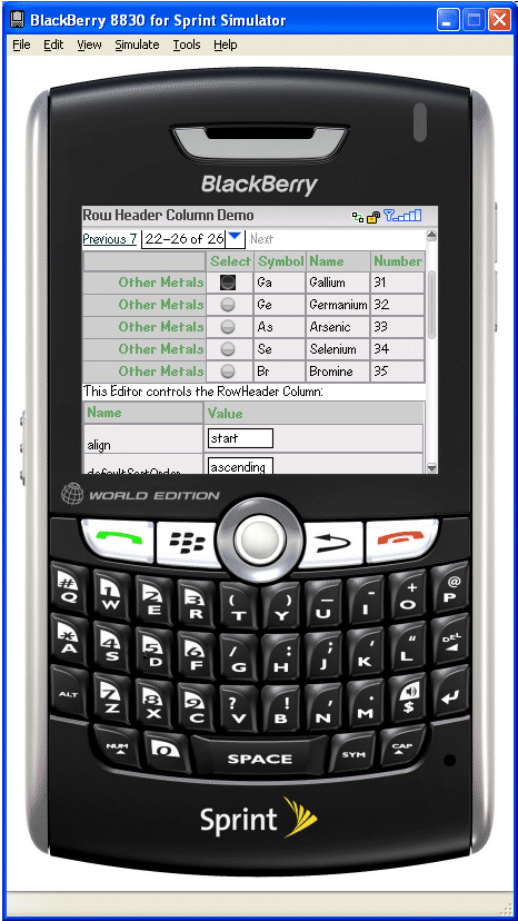 Testing on a Blackberry simulator