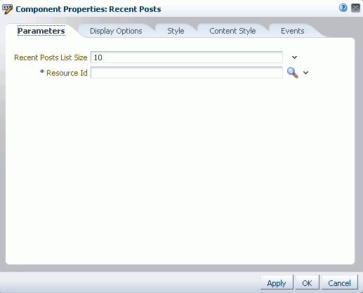 Recent Posts Task Flow Properties