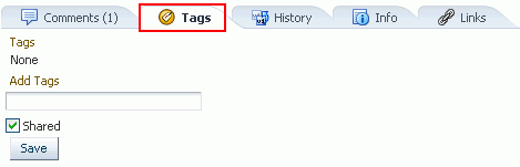 Tags Pane