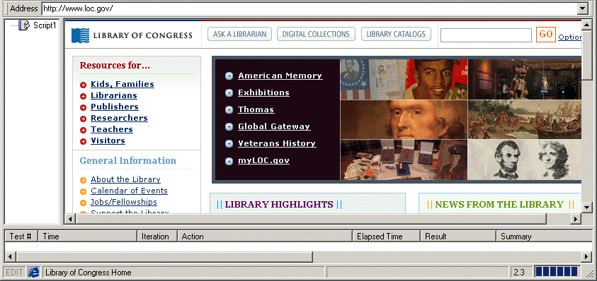 Image of the Browser pane.