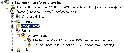 Different Html and Different Script script nodes